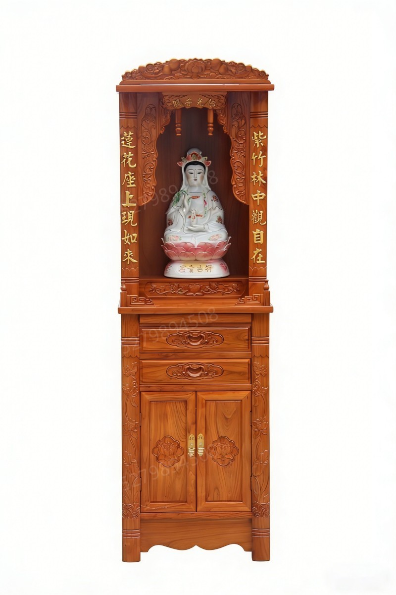 满城观音立式佛龛柜
