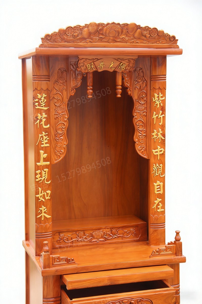 乌拉特后旗立式对联佛龛