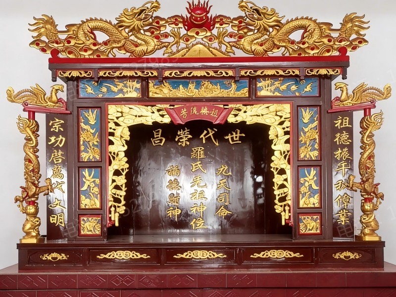 深圳双龙描金神台